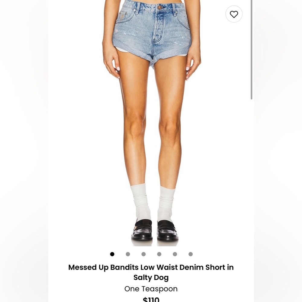 One Teaspoon Low Waisted Shorts